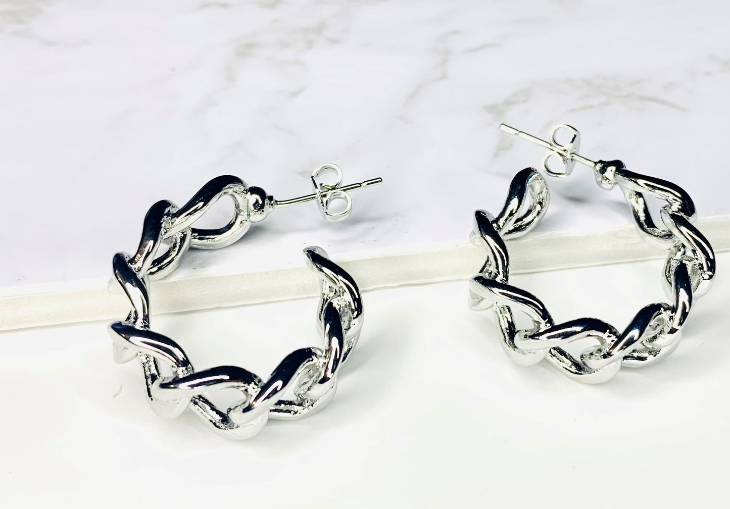 Silver Hoop Earrings