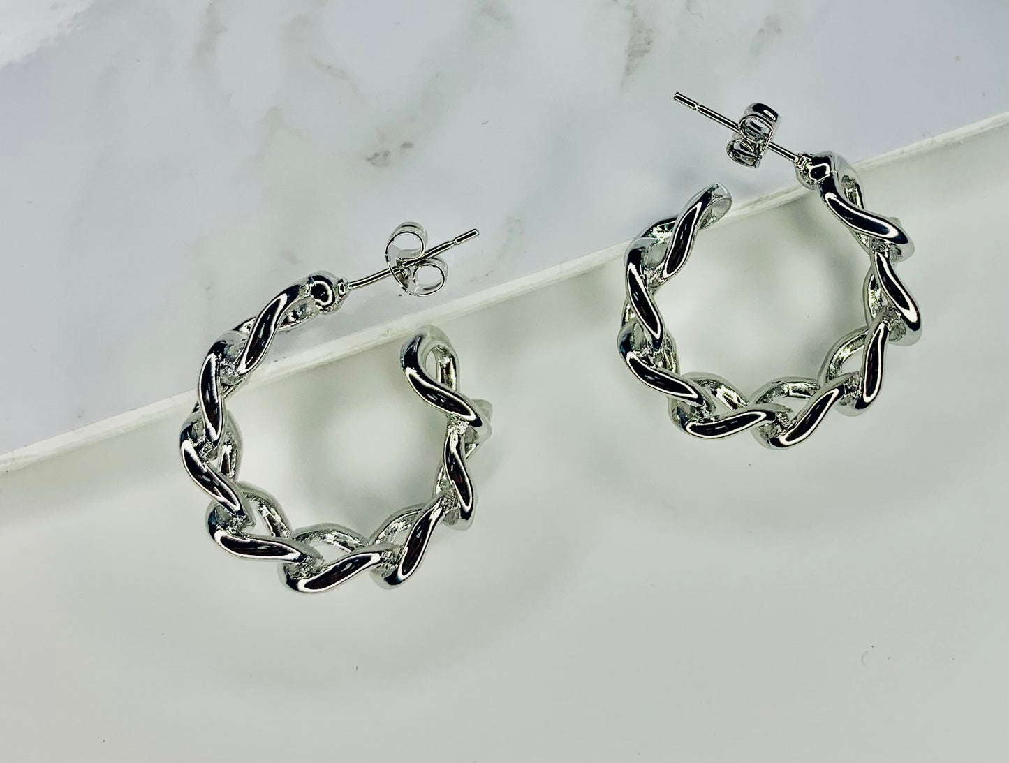 Silver Hoop Earrings